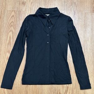 Vintage Enrica Massei Black Button Down
